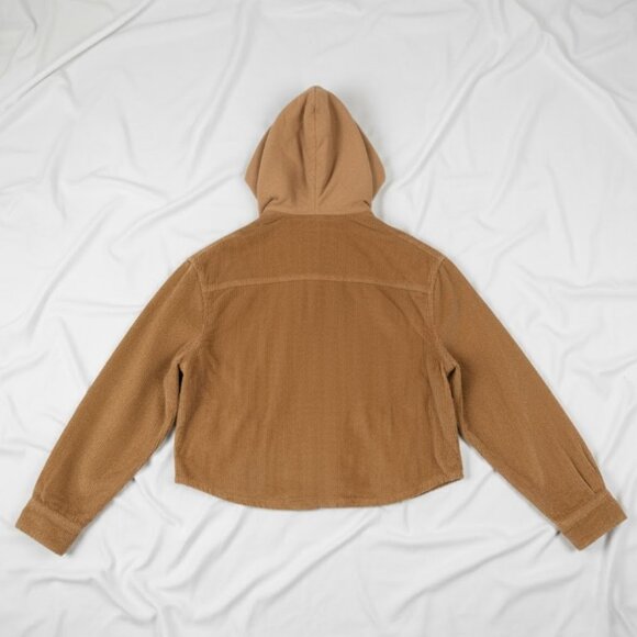 American Eagle Women's Corduroy Hooded Utility Jacket XL - Picture 8 of 16